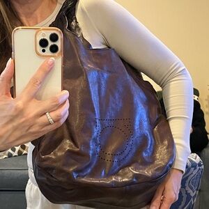 Salvatore Ferragamo large Brown Shoulder Bag